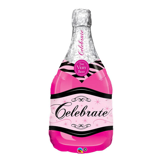 Celebrate Pink Wine Bottle