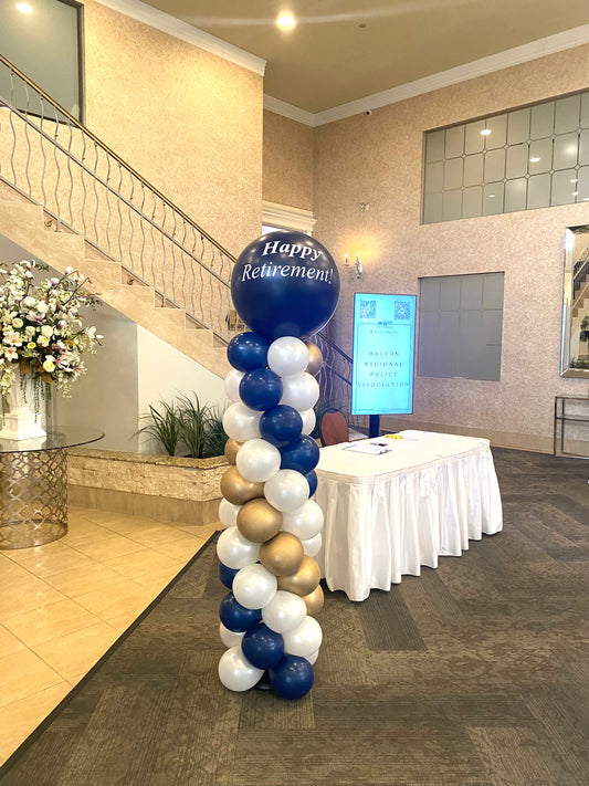 Column- Spiral Design/ Round Topper