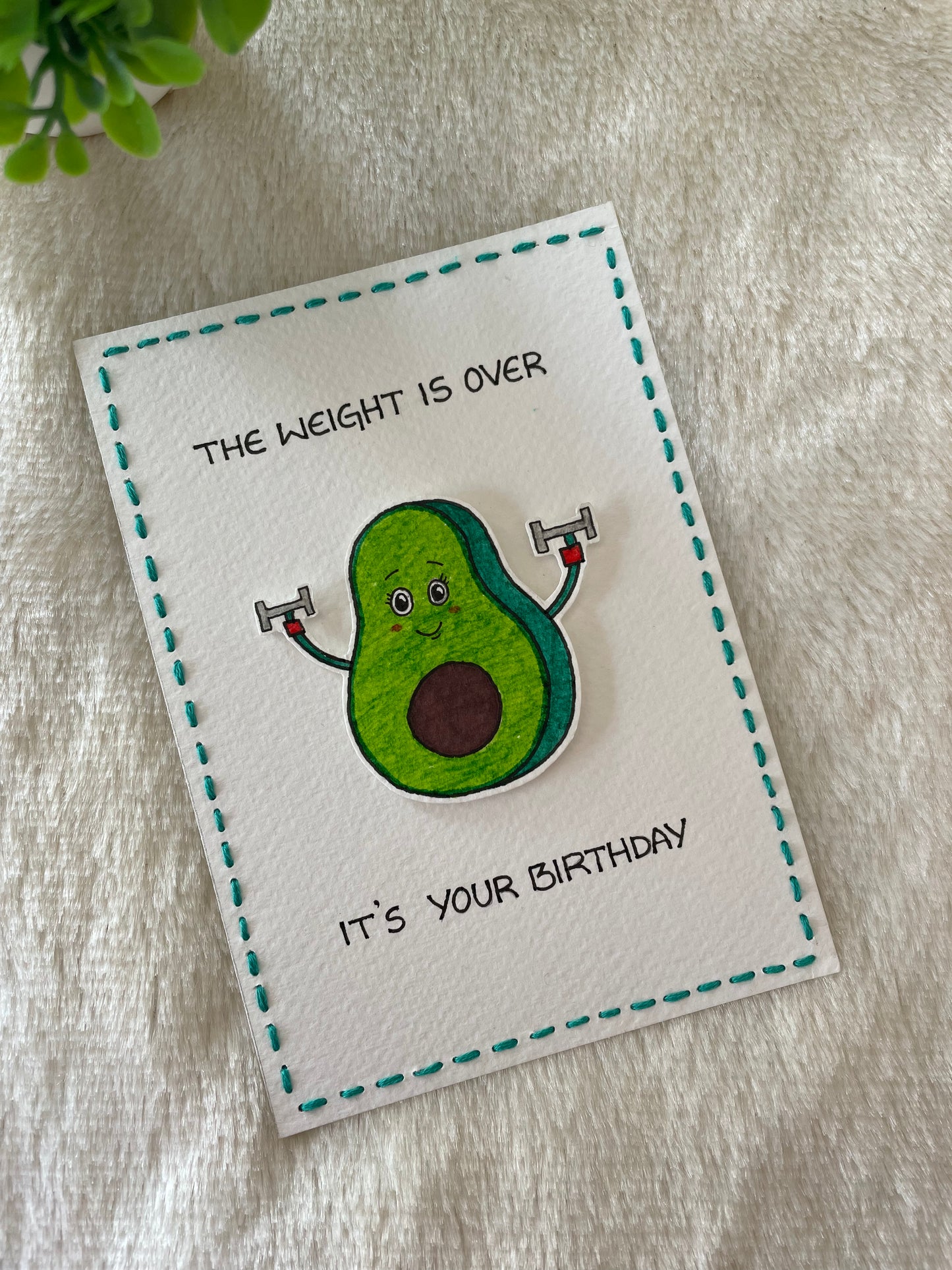 Funny Avocado Birthday Greeting