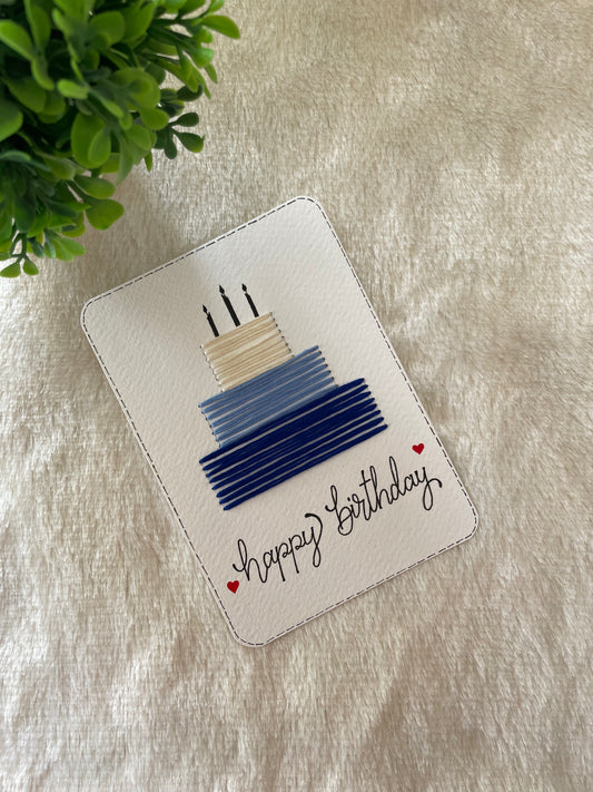 Blue Layers Birthday Greeting