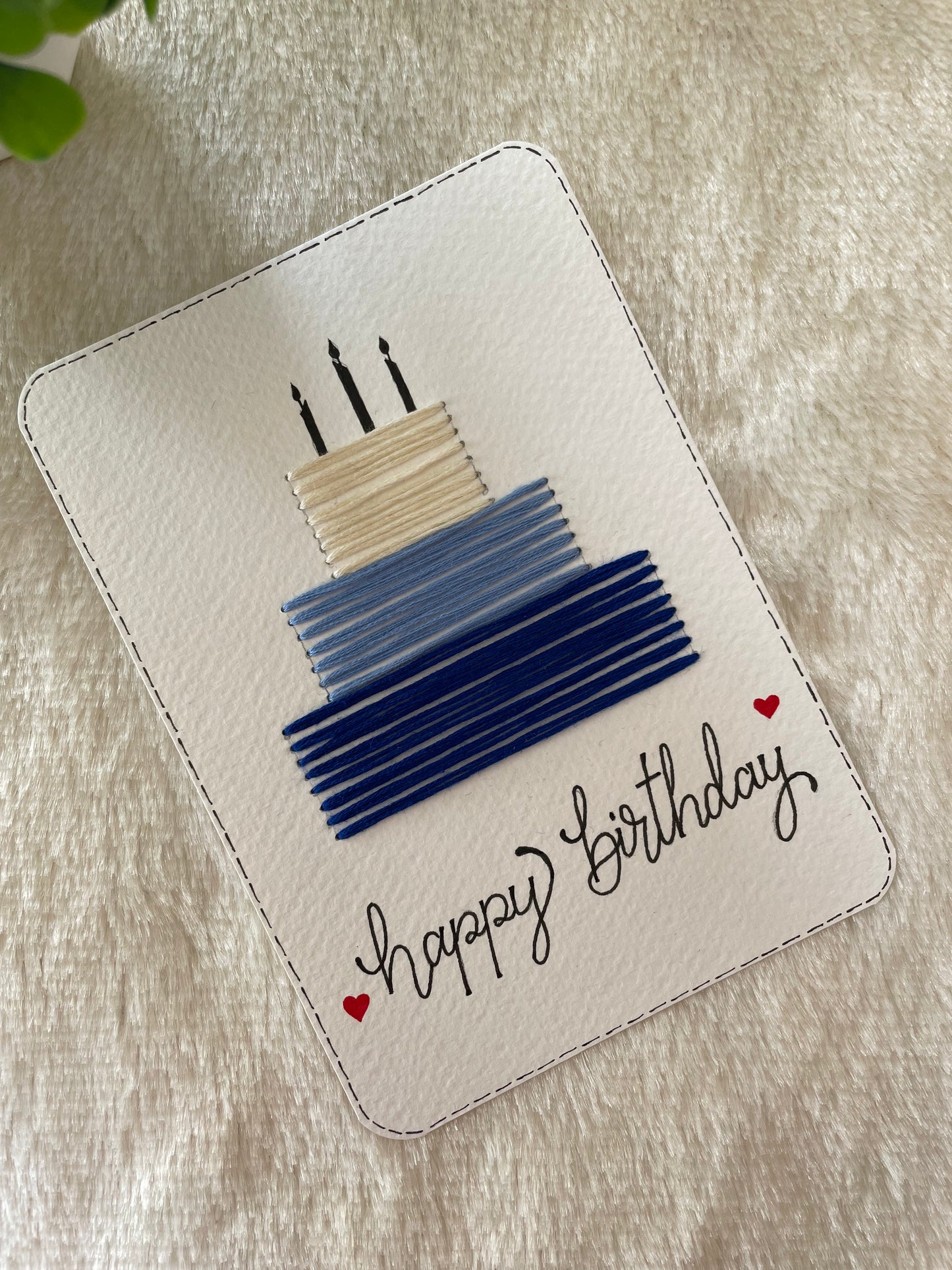 Blue Layers Birthday Greeting