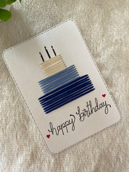 Blue Layers Birthday Greeting
