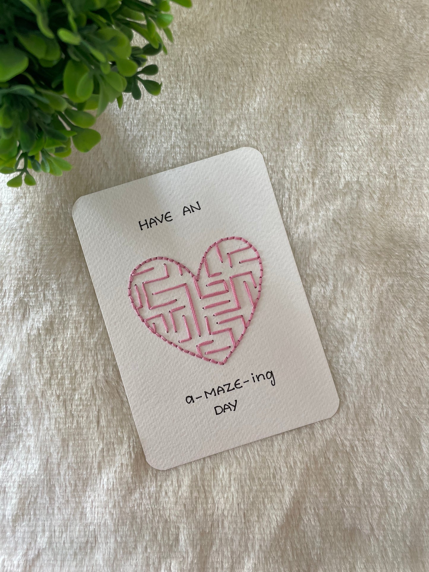 Heart Maze Birthday Card