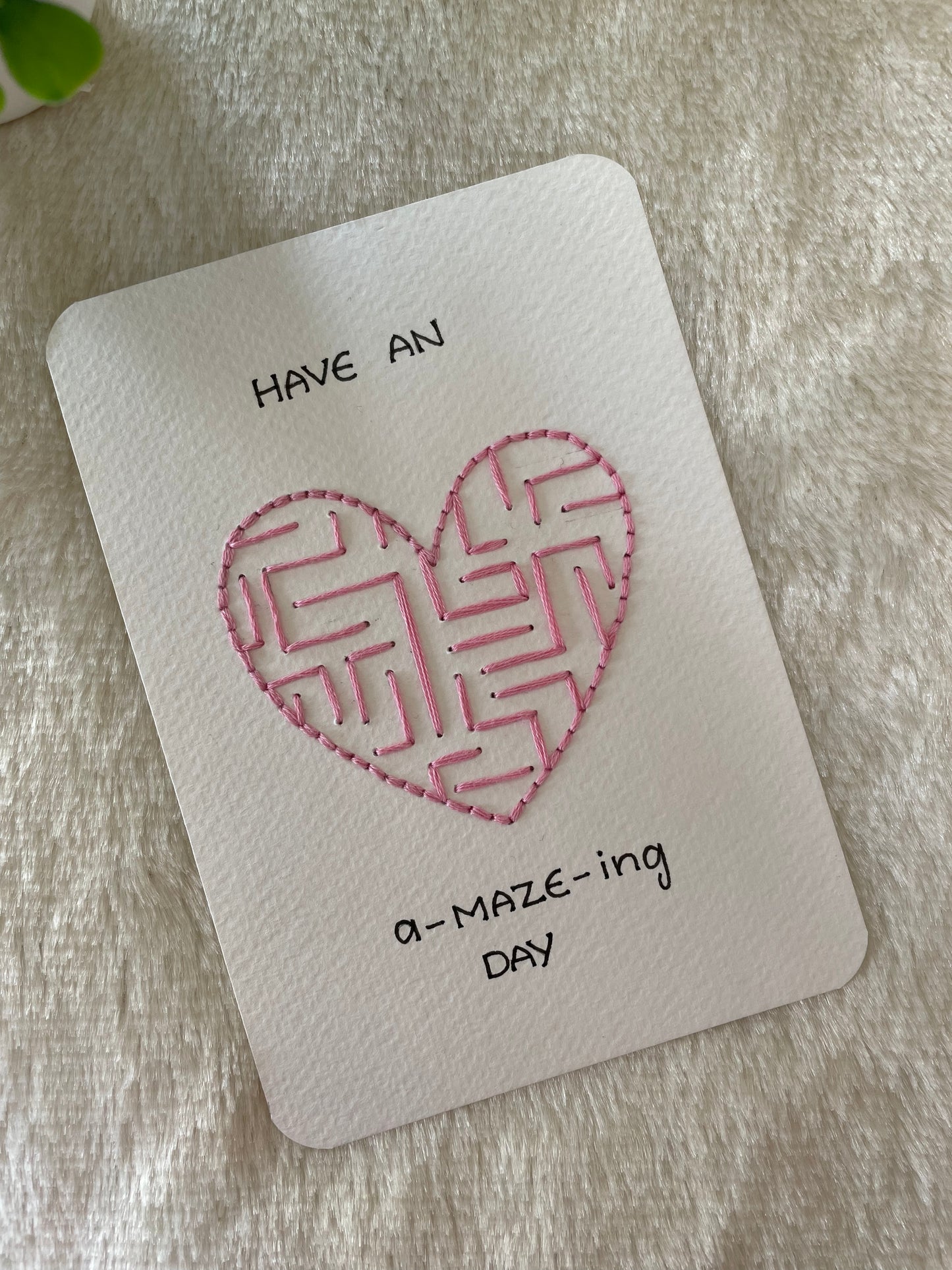 Heart Maze Birthday Card