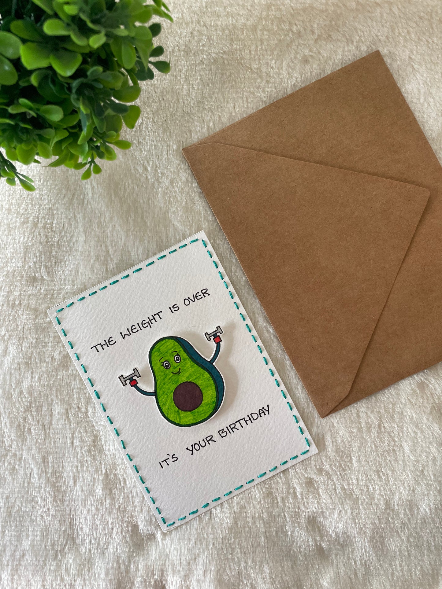 Funny Avocado Birthday Greeting