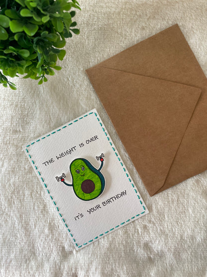 Funny Avocado Birthday Greeting