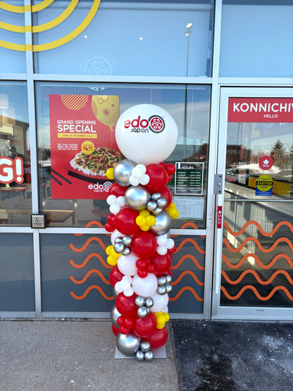 Full Colour Custom Logo/Text Balloon Column with Mini Balloons