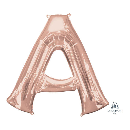 Letter A - Rose Gold