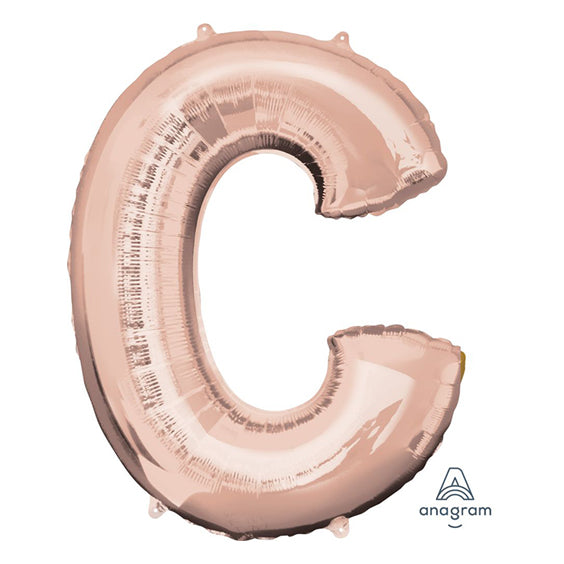 Letter C - Rose Gold