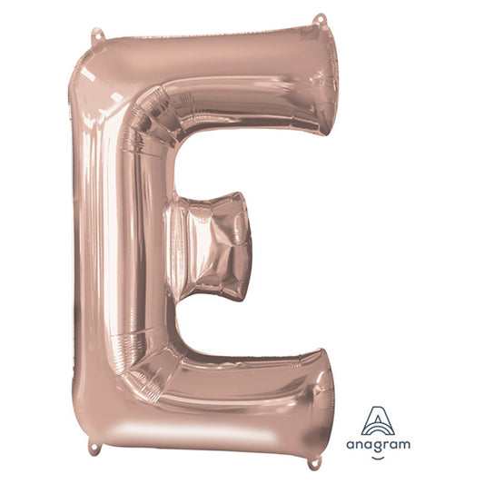 Letter E - Rose Gold