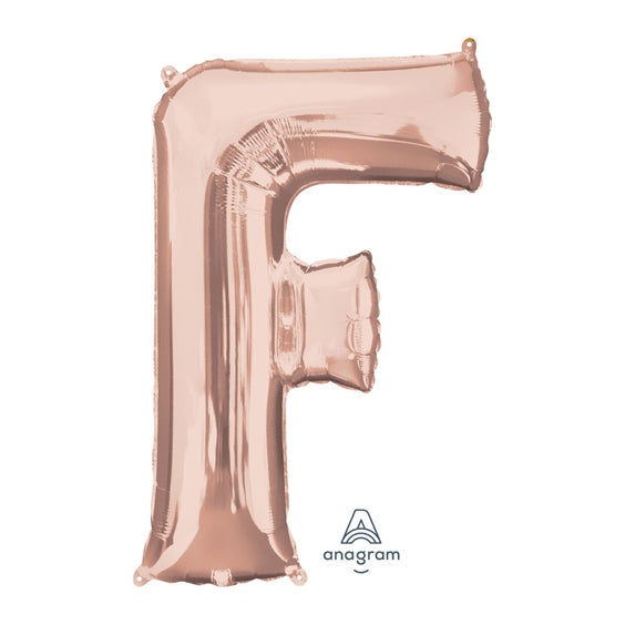 Letter F - Rose Gold