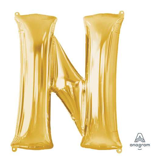 Letter N - Gold