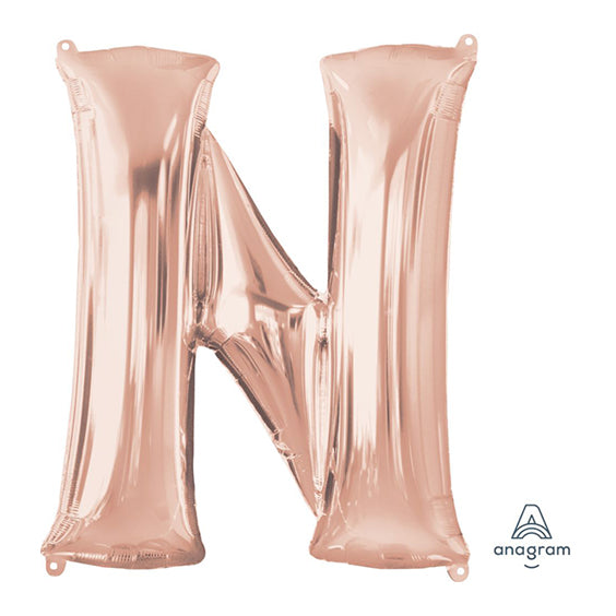 Letter N - Rose Gold