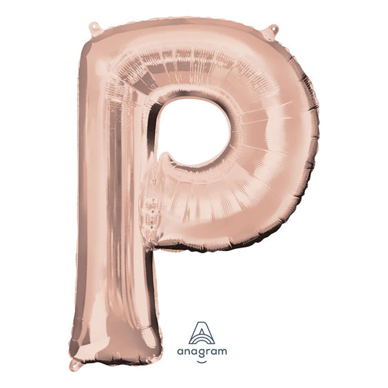 Letter P - Rose Gold