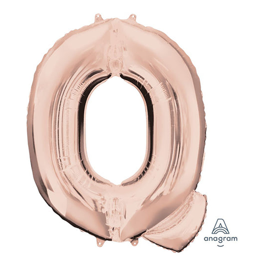 Letter Q - Rose Gold