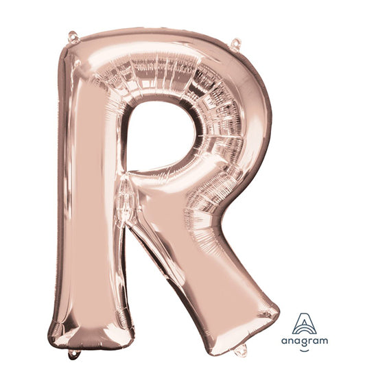 Letter R - Rose Gold