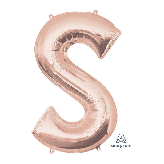 Letter S - Rose Gold