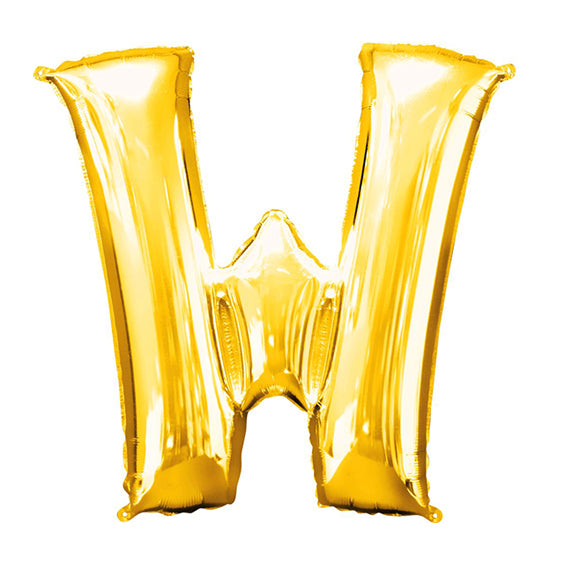 Letter W - Gold