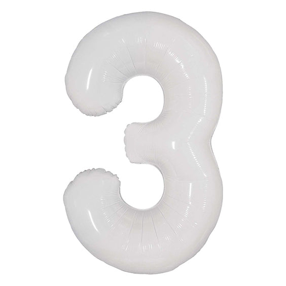 Number 3 - White