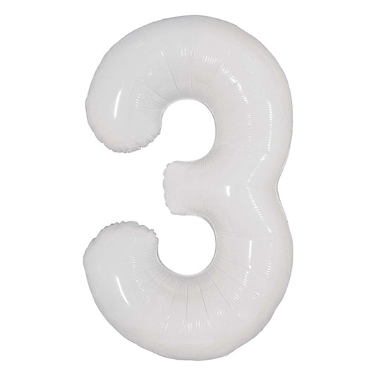 Number 3 - White