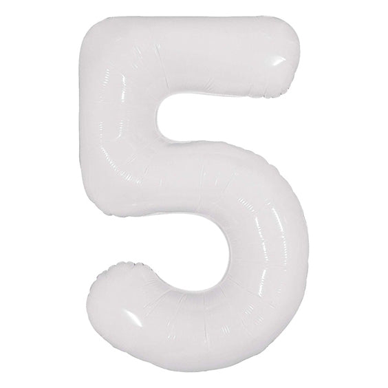 Number 5 - White