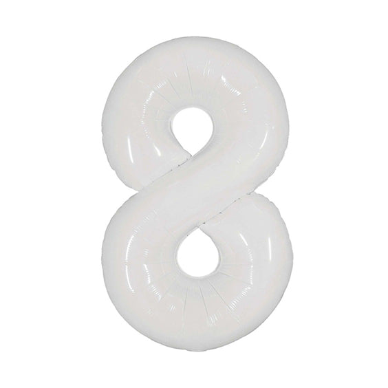 Number 8 - White