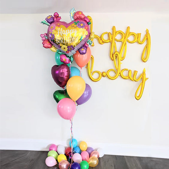 Beautiful Floral Birthday Balloons!