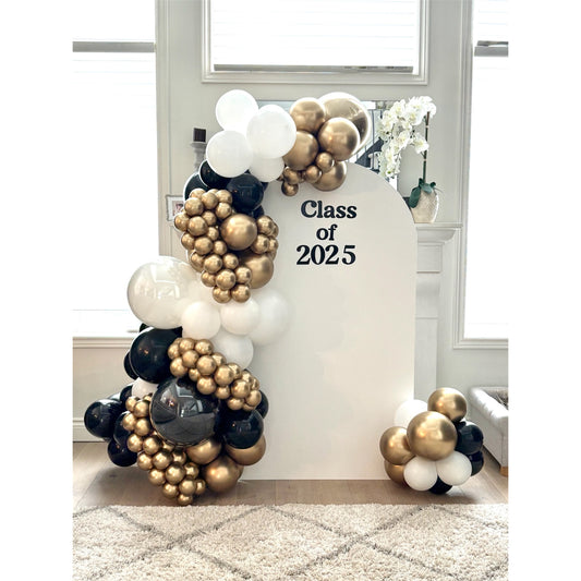 Balloon Arch with Personalized Backdrop
