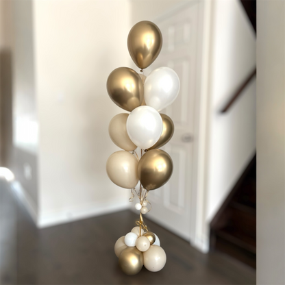 Bunch of Latex -10 Latex Balloon with bubble cluster weight