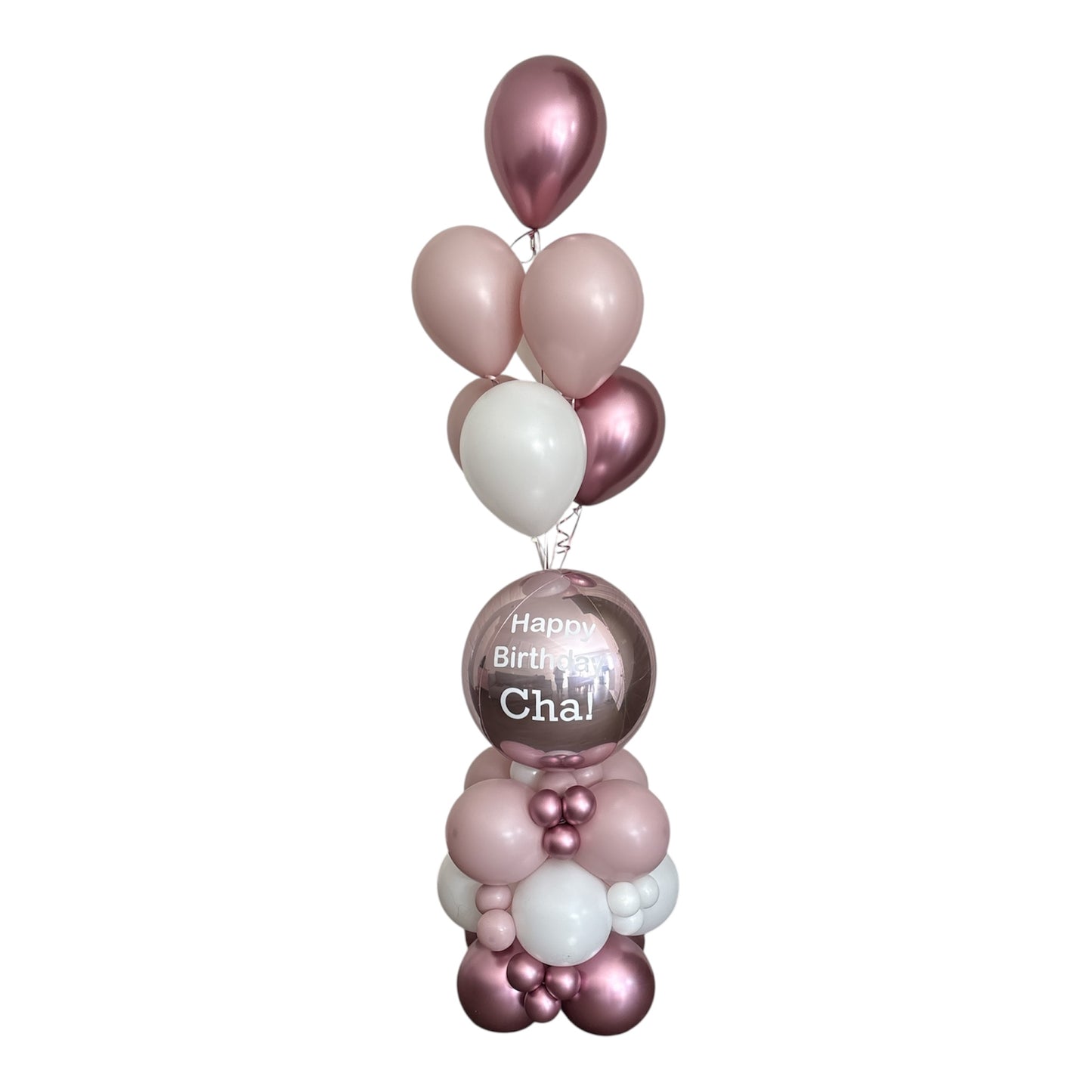 Personalized Orbz Balloon bouquet
