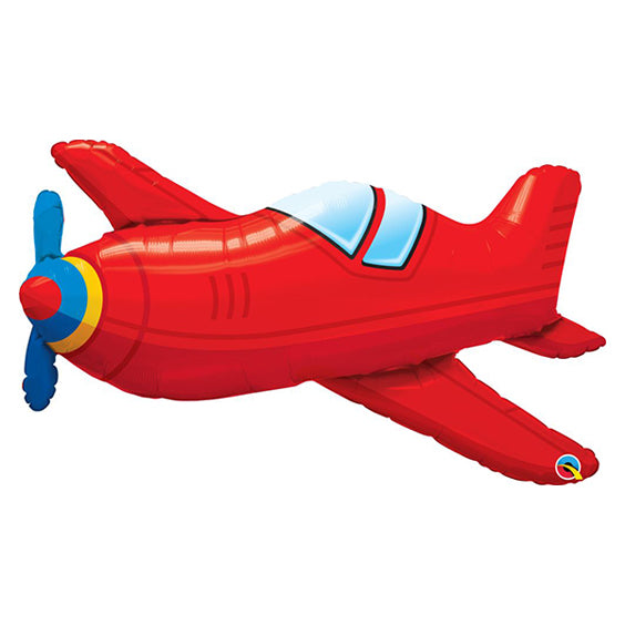 Red Vintage Airplane Supershape